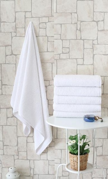 Nevresim Dnyas Otel Tipi 70x140 Banyo Havlusu Beyaz